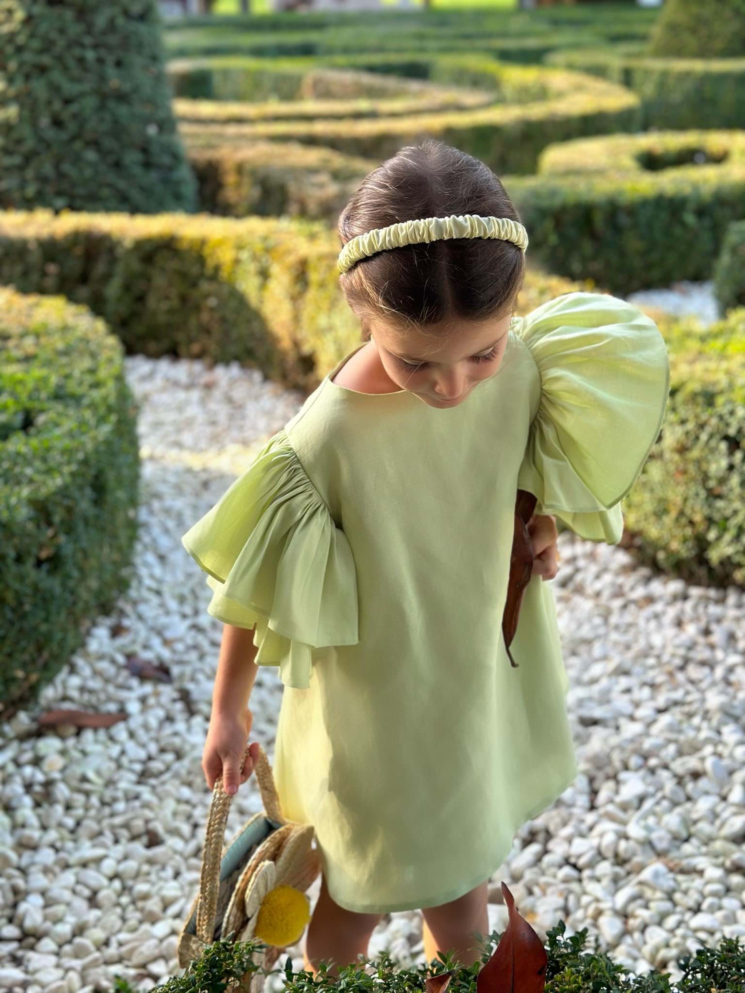 Butterfly Dress Fıstık Yeşili 2-4 Yaş resmi